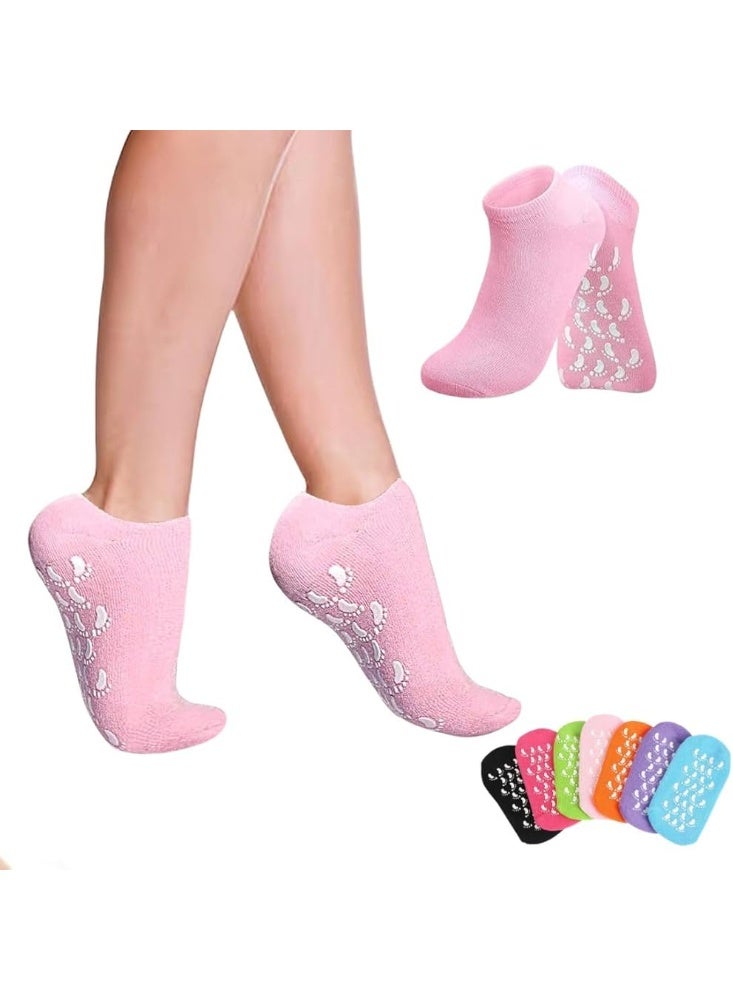 جوارب سيليكون للكعب، جوارب جل سبا للنساء والرجال، جوارب لحماية القدمين وإصلاح تشققات القدمين، زوج واحد، قد يختلف اللون - Image 2